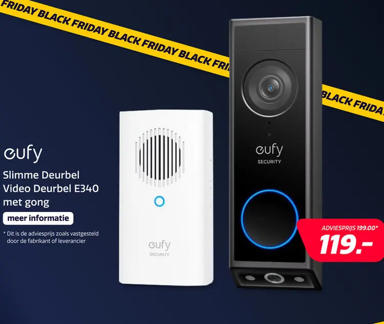 Aanbieding: Eufy Video Doorbell E340 + Chime