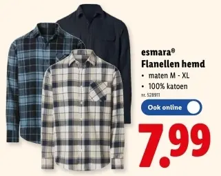 Promotie: Flanellen hemd