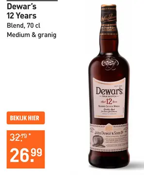 Aanbieding: Dewar's 12 Years