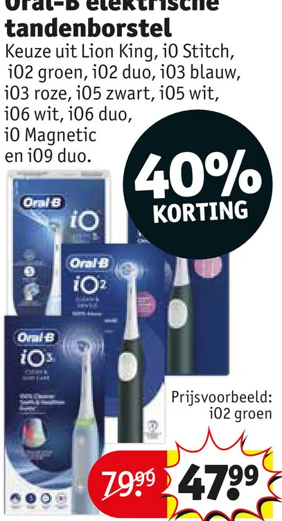 Promotie: Oral-B elektrische tandenborstel