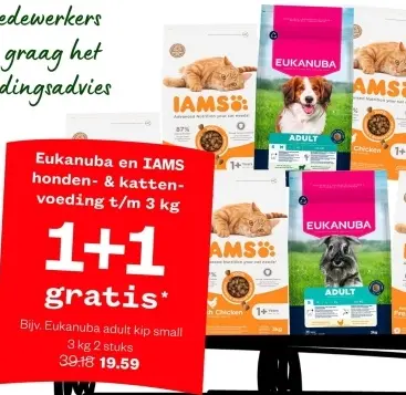 Aanbieding: Eukanuba en IAMS honden- & kattenvoeding