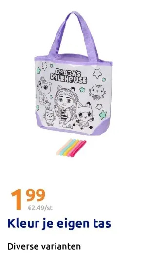 Aanbieding: Kleur je eigen tas