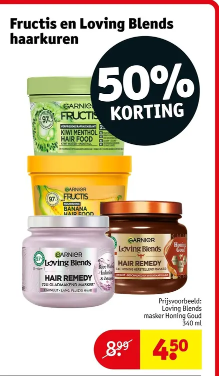 Aanbieding: Fructis en Loving Blends haarkuren