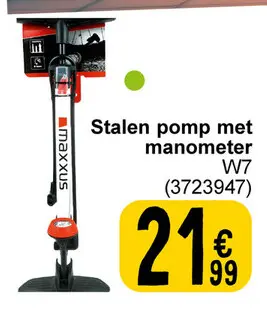 Aanbieding: Stalen pomp met manometer