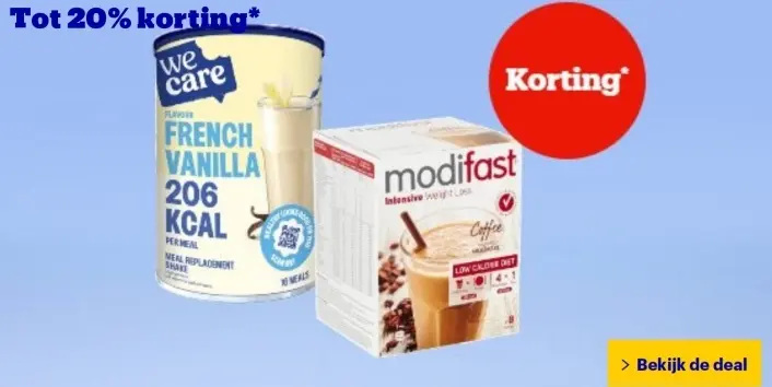 Aanbieding: We Care French Vanilla Meal Replacement Shake