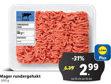 Aanbieding: Mager rundergehakt