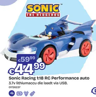 Aanbieding: Team Sonic Racing 1:18 RC Performance auto