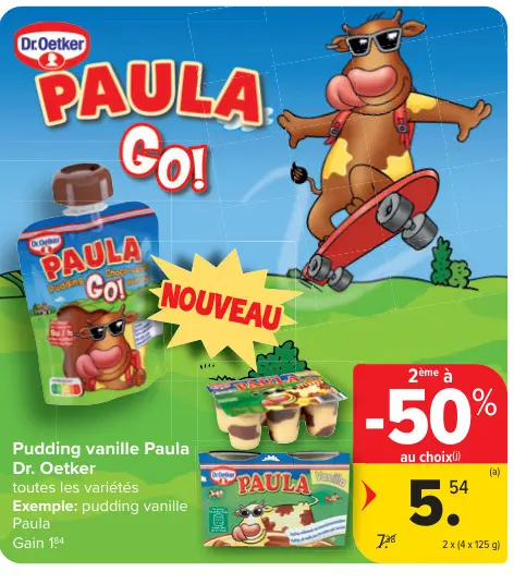 Offre: Pudding vanille Paula