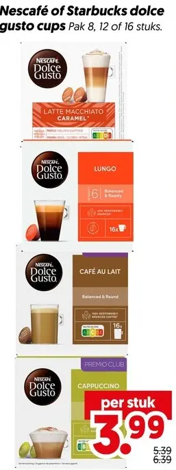 Aanbieding: Dolce gusto cups