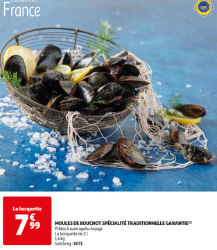 Offre: MOULES DE BOUCHOT SPÉCIALITÉ TRADITIONNELLE G