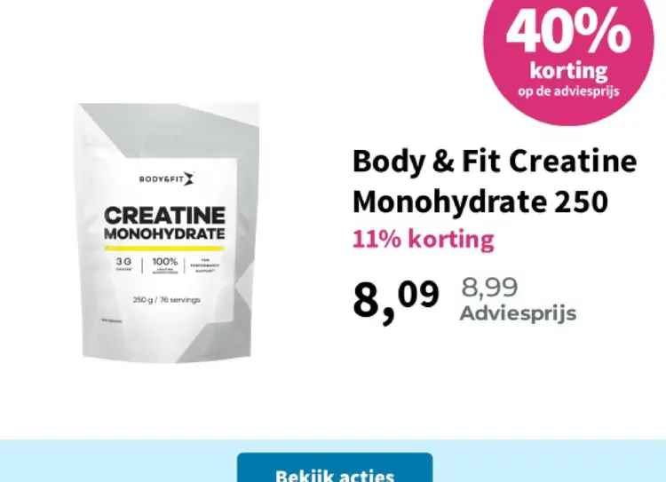 Aanbieding: Creatine Monohydrate 250