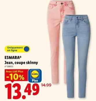 Offre: Jean, coupe skinny