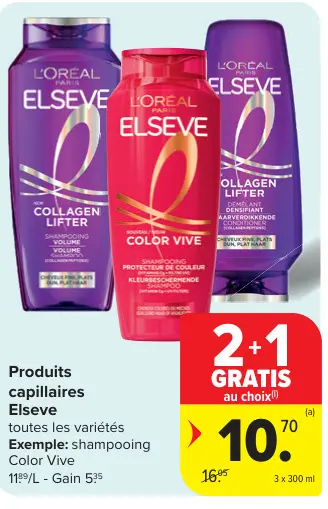Offre: Produits capillaires Elseve