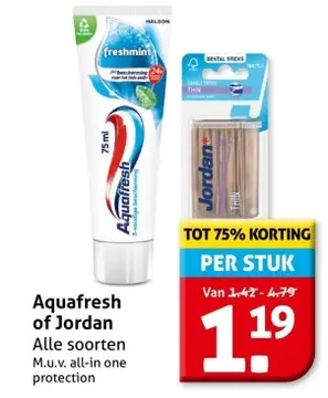 Aanbieding: Aquafresh of Jordan