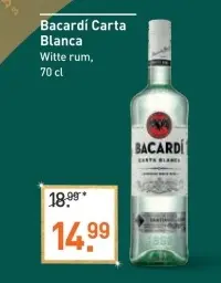 Aanbieding: Bacardí Carta Blanca