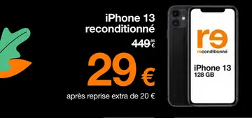 Offre: iPhone 13 reconditionné