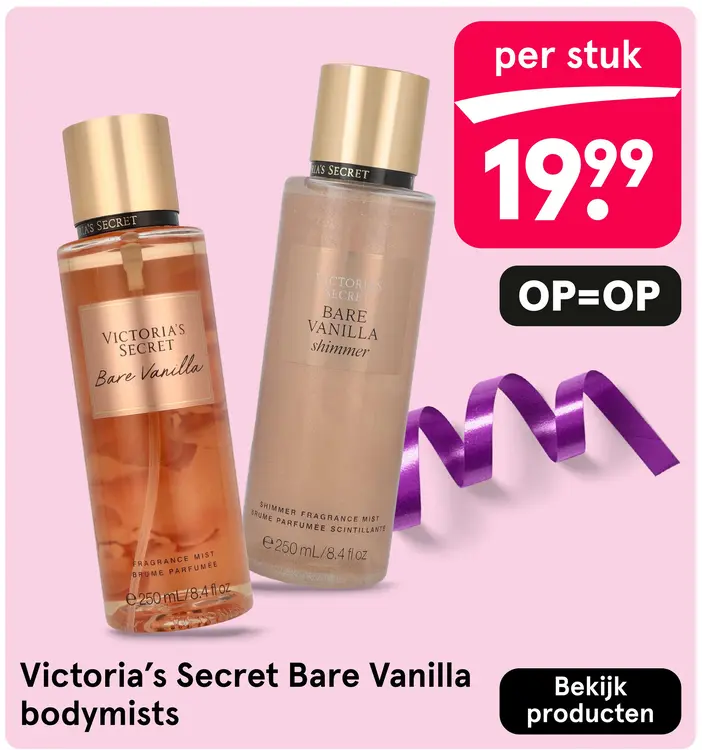 Aanbieding: Bare Vanilla bodymists