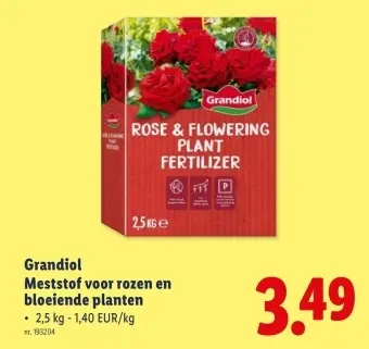 Promotie: Meststof voor rozen en bloeiende planten