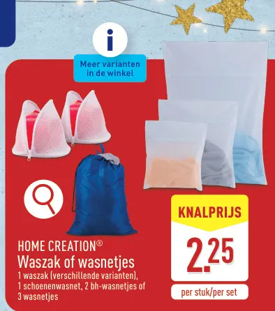 Aanbieding: Waszak of wasnetjes