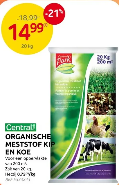 Promotie: Organische meststof kip en koe