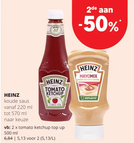 Promotie: Heinz koude saus