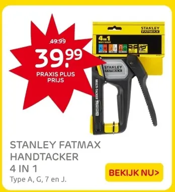 Aanbieding: Handtacker 4 in 1