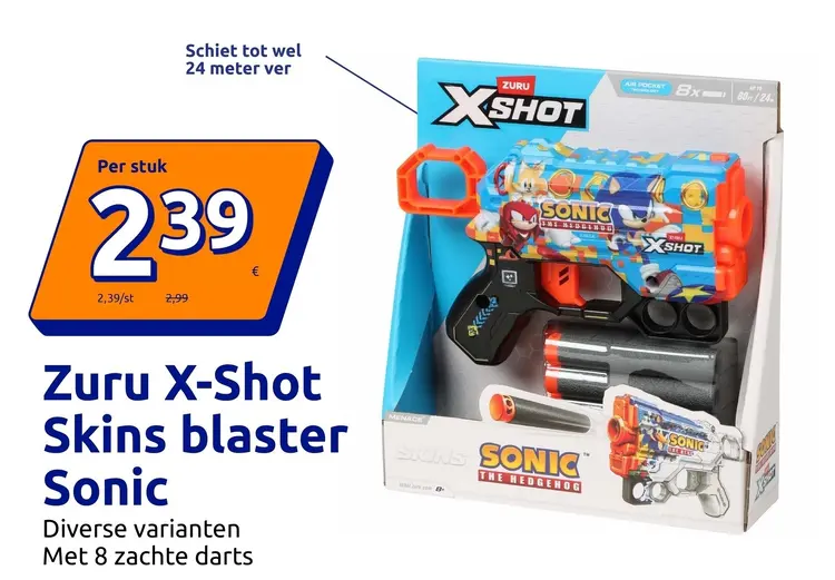 Promotie: Zuru X-Shot Skins blaster Sonic
