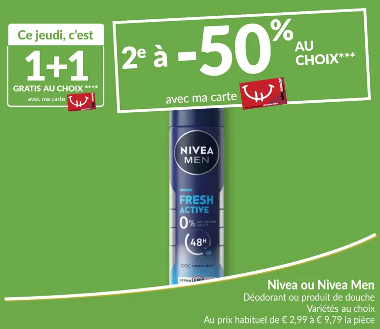 Offre: Déodorant ou produit de douche