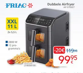 Promotie: Dubbele Airfryer