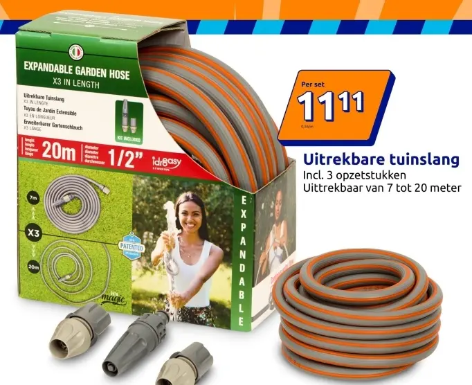 Aanbieding: Uitrekbare tuinslang