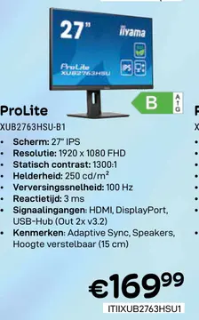 Aanbieding: ProLite XUB2763HSU-B1