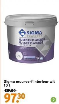 Aanbieding: Sigma muurverf interieur wit