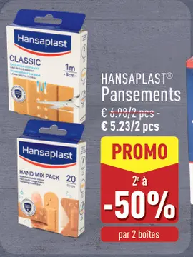 Offre: HANSAPLAST Pansements