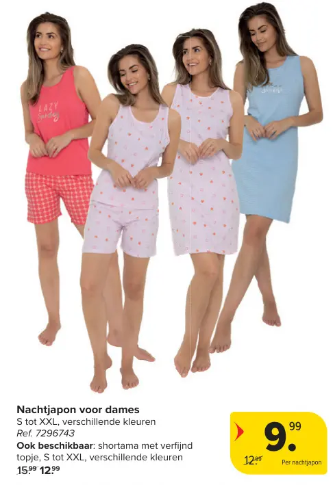 Promotie: Nachtjapon voor dames