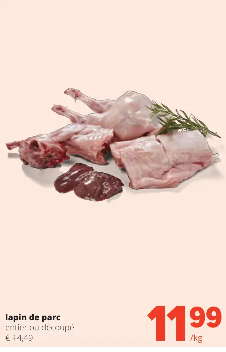 Offre: lapin de parc