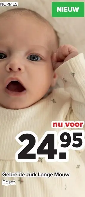 Aanbieding: Noppies Gebreide Jurk Lange Mouw