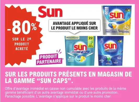 Offre: Sun Produits de la gamme caps