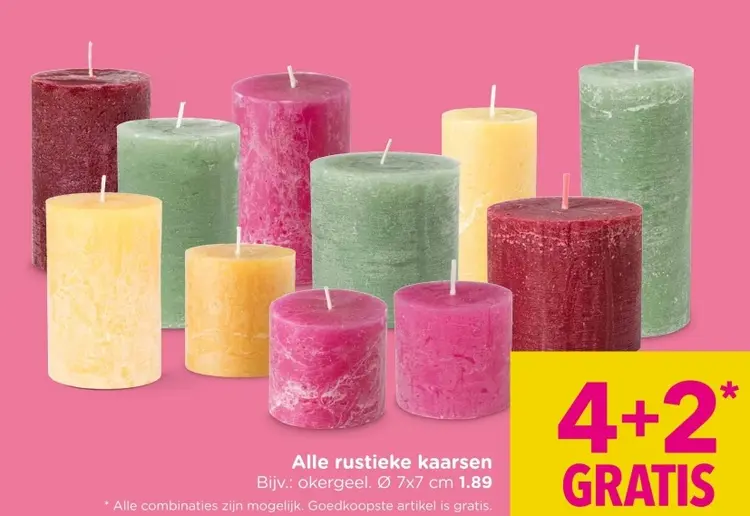 Aanbieding: Rustieke kaarsen