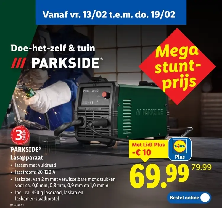 Promotie: Lasapparaat