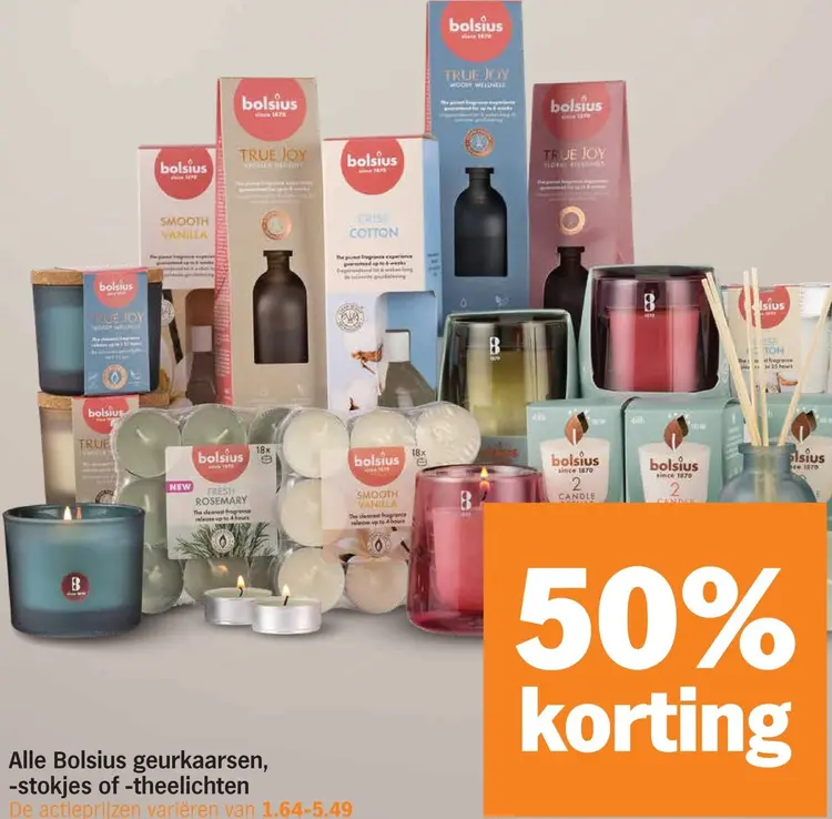 Aanbieding: Geurkaarsen, -stokjes of -theelichten