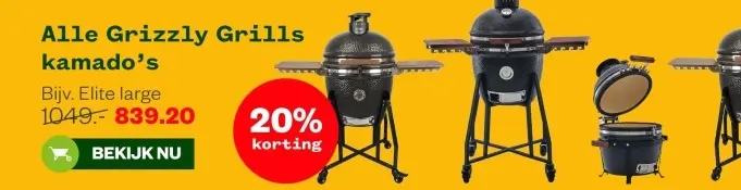 Aanbieding: Alle Grizzly Grills kamado's