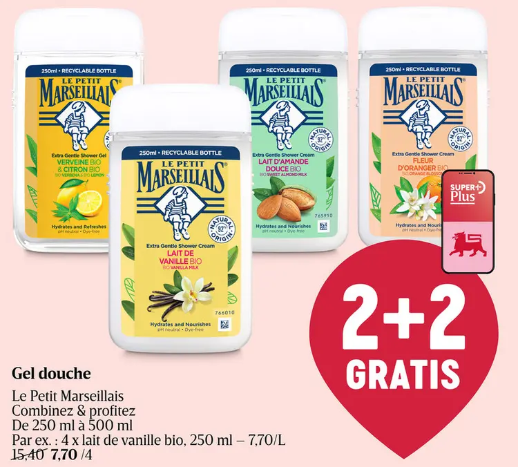 Offre: Gel douche Le Petit Marseillais