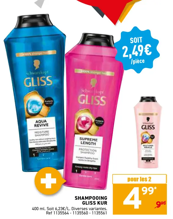 Offre: Shampooing GLISS kur