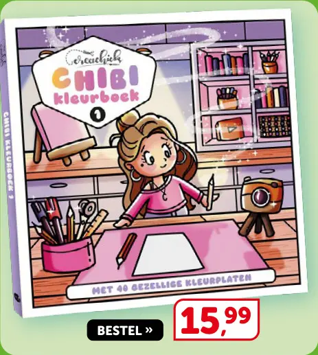 Promotie: CHIBI kleurboek