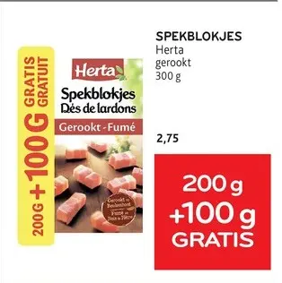 Promotie: Spekblokjes