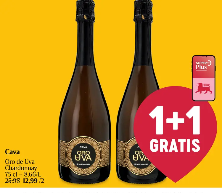 Promotie: Cava Oro de Uva Chardonnay