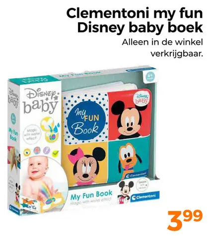Aanbieding: Clementoni my fun Disney baby boek
