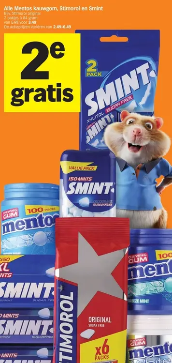 Aanbieding: Stimorol original, Mentos kauwgom, Stimorol en Smint