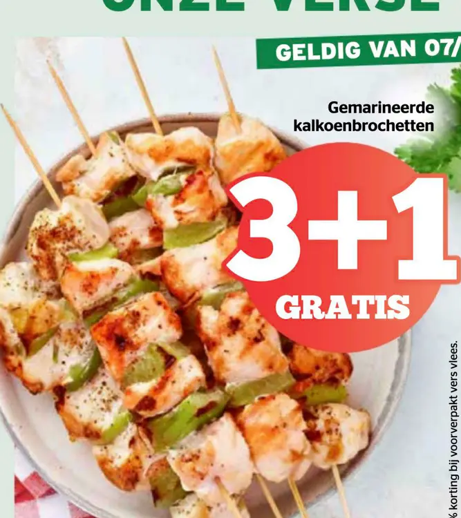 Promotie: Gemarineerde kalkoenbrochetten