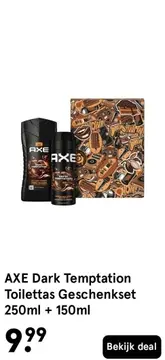 Aanbieding: Dark Temptation Toilettas Geschenkset 250 ML + 150 ML
